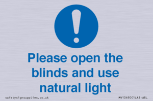 MV10490: Please open the blinds and use natural light