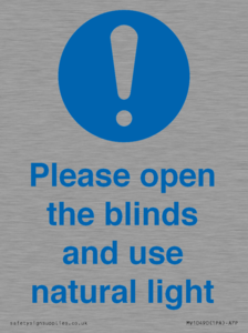 MV10490: Please open the blinds and use natural light