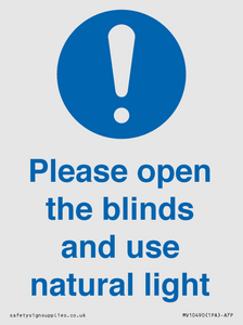 MV10490: Please open the blinds and use natural light
