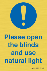 MV10490: Please open the blinds and use natural light