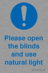 MV10490: Please open the blinds and use natural light