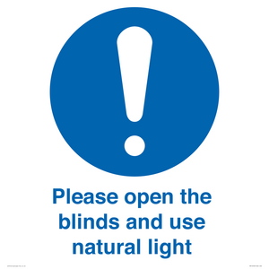 MV10490: Please open the blinds and use natural light