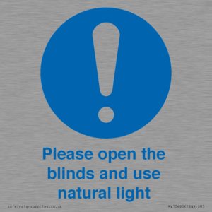MV10490: Please open the blinds and use natural light