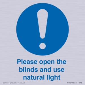 MV10490: Please open the blinds and use natural light