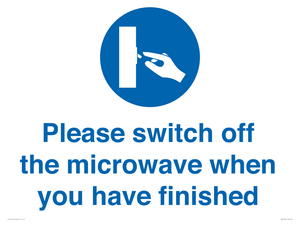 MV10494: Please switch off the microwave when you have finished