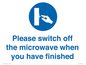 MV10494: Please switch off the microwave when you have finished