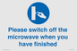 MV10494: Please switch off the microwave when you have finished