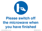 MV10494: Please switch off the microwave when you have finished