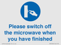MV10494: Please switch off the microwave when you have finished