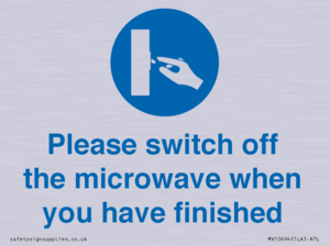 MV10494: Please switch off the microwave when you have finished