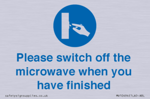 MV10494: Please switch off the microwave when you have finished