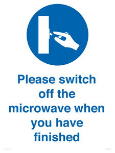 MV10494: Please switch off the microwave when you have finished