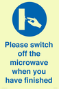 MV10494: Please switch off the microwave when you have finished