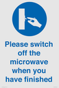 MV10494: Please switch off the microwave when you have finished