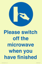 MV10494: Please switch off the microwave when you have finished