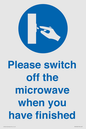 MV10494: Please switch off the microwave when you have finished