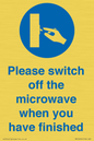 MV10494: Please switch off the microwave when you have finished