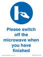 MV10494: Please switch off the microwave when you have finished