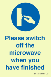 MV10494: Please switch off the microwave when you have finished