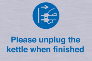 MV10496: Please unplug the kettle when finished