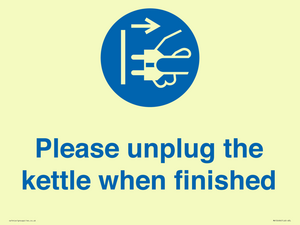 MV10496: Please unplug the kettle when finished