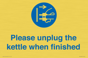 MV10496: Please unplug the kettle when finished