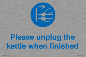 MV10496: Please unplug the kettle when finished