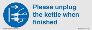 MV10496: Please unplug the kettle when finished