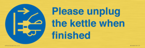 MV10496: Please unplug the kettle when finished
