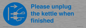 MV10496: Please unplug the kettle when finished