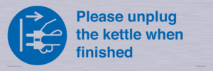 MV10496: Please unplug the kettle when finished