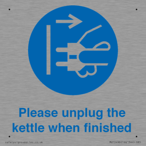 MV10496: Please unplug the kettle when finished