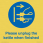 MV10496: Please unplug the kettle when finished