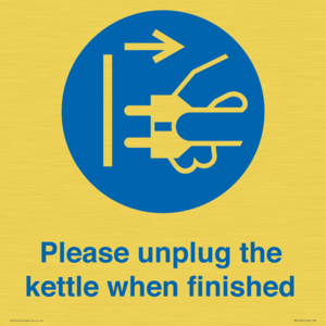 MV10496: Please unplug the kettle when finished