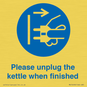 MV10496: Please unplug the kettle when finished