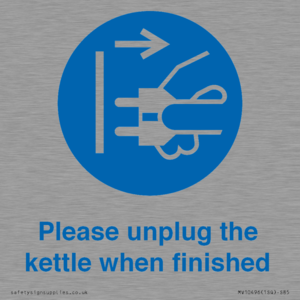 MV10496: Please unplug the kettle when finished