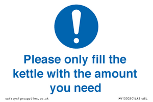 MV10502: Please only fill the kettle with the amount you need
