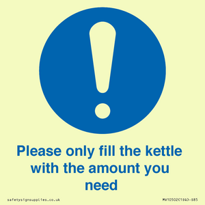 MV10502: Please only fill the kettle with the amount you need