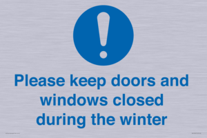 MV10504: Please keep doors and windows closed during the winter
