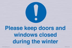 MV10504: Please keep doors and windows closed during the winter