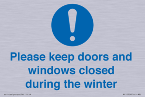 MV10504: Please keep doors and windows closed during the winter
