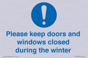 MV10504: Please keep doors and windows closed during the winter