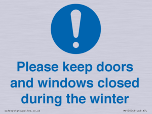MV10504: Please keep doors and windows closed during the winter