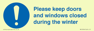 MV10504: Please keep doors and windows closed during the winter