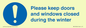 MV10504: Please keep doors and windows closed during the winter