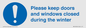 MV10504: Please keep doors and windows closed during the winter