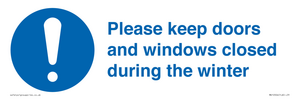 MV10504: Please keep doors and windows closed during the winter