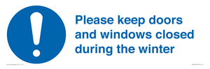 MV10504: Please keep doors and windows closed during the winter