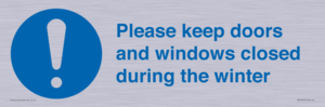 MV10504: Please keep doors and windows closed during the winter