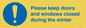 MV10504: Please keep doors and windows closed during the winter